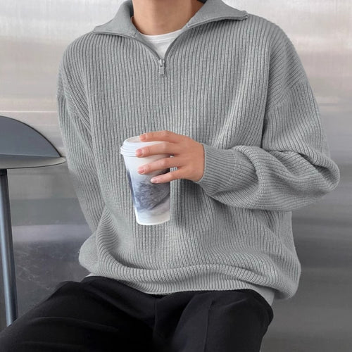Chriss-Tians Men’s 100% Cotton Quarter Zip Jumper