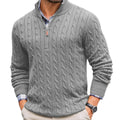 Chriss-Tians Men’s 100% Cotton Quarter Zip Sweater