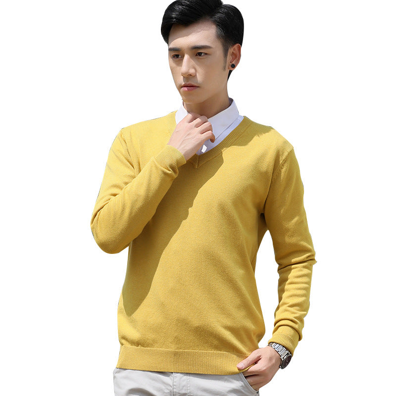 Chriss-Tians Men’s Warm V-Neck Sweater – Thick Knit