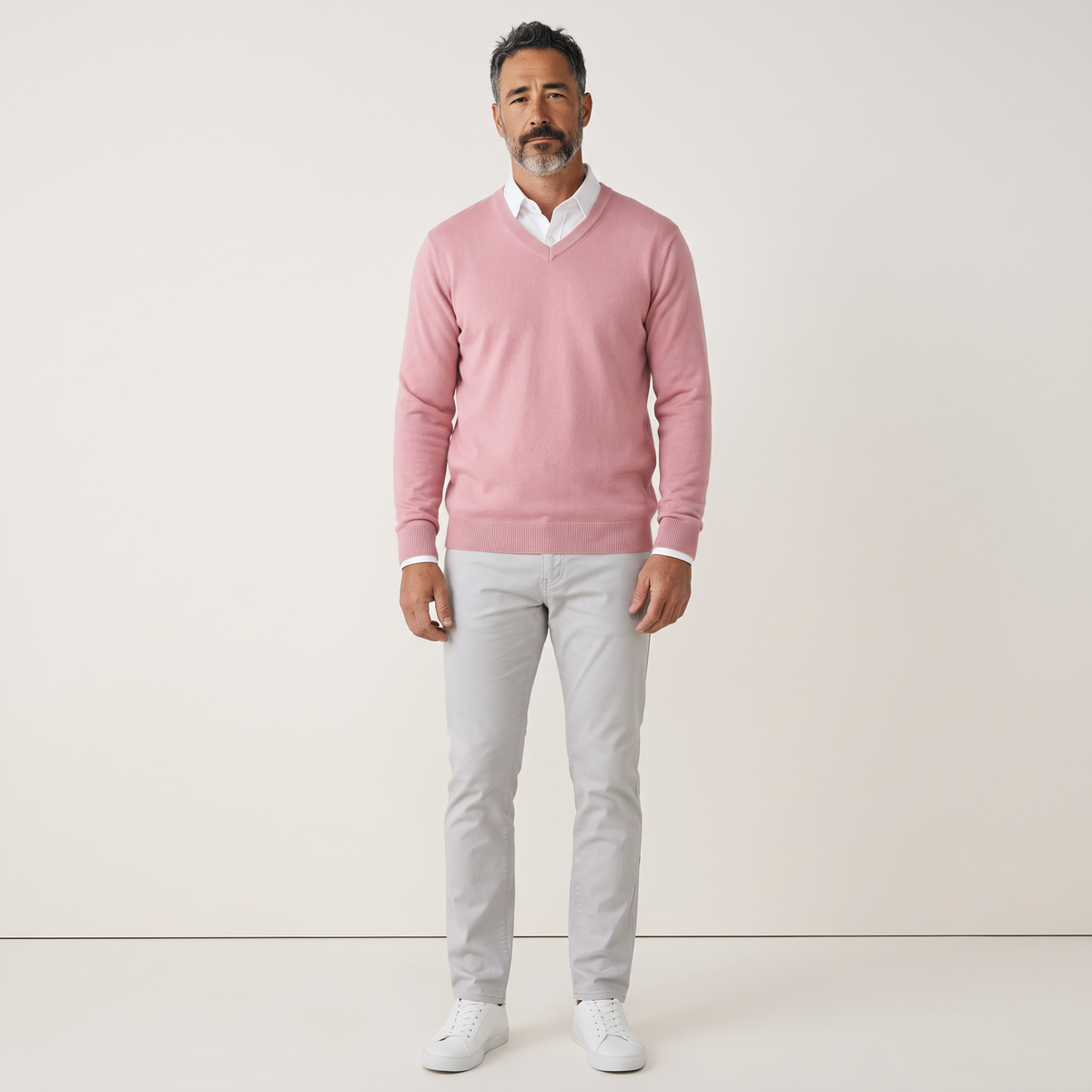 Chriss-Tians Men’s Warm V-Neck Sweater – Thick Knit