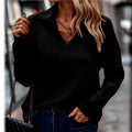 Chriss-Tians Women’s Half Zip Hoodie Classic Solid Color