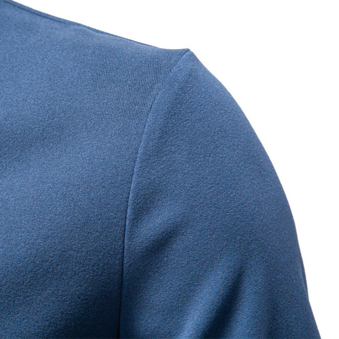 Chriss-Tians Men’s Thermal Half Zip Sweater – Stand Collar