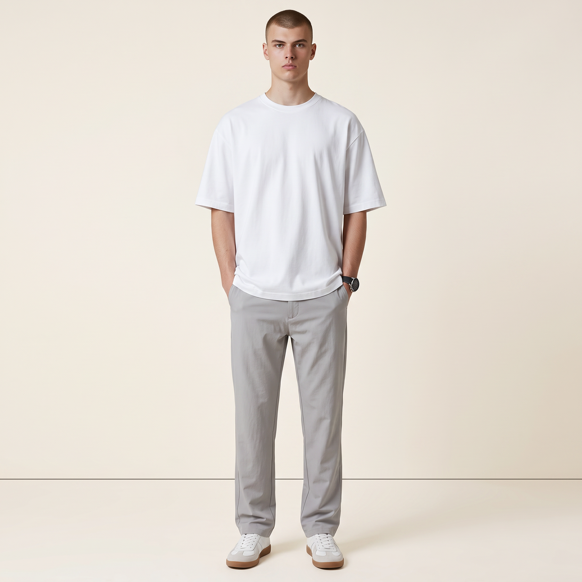 Chriss-Tians Men’s Casual Trousers – Relaxed Straight Leg Fit
