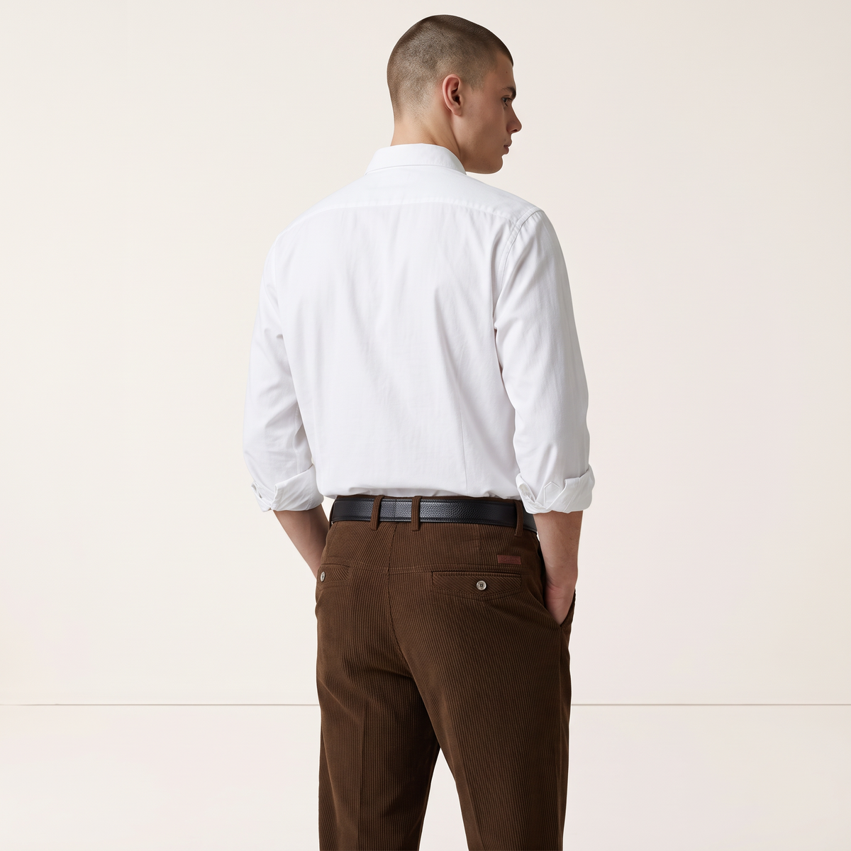Chriss-Tians Men’s Corduroy Trousers – Warm Classic Straight Fit