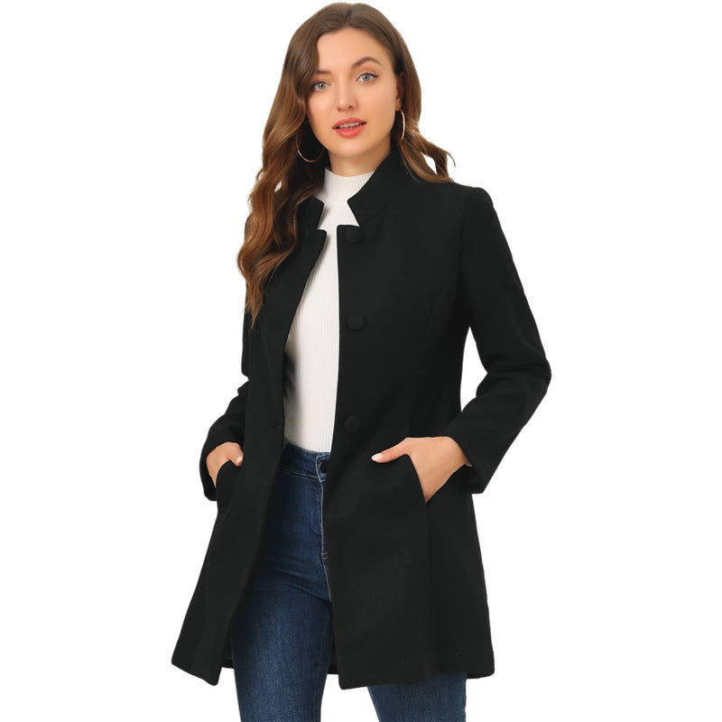 Chriss-Tians Women’s Slim Fit Coat – Classic 3-Button