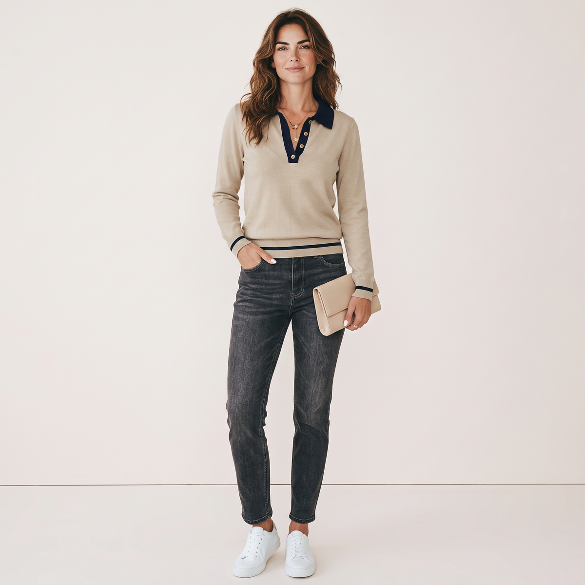 Chriss-Tians Women’s Knit Top Classic Long Sleeve Fit