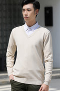 Chriss-Tians Men’s Warm V-Neck Sweater – Thick Knit