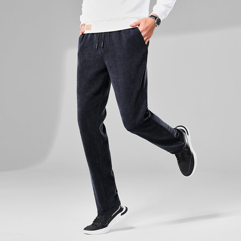 Chriss-Tians Men’s Corduroy Trousers – Straight Leg Relaxed Fit