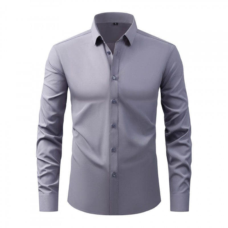 Chriss-Tians Men’s Stretch Business Shirt – Wrinkle-Resistant Non-Iron