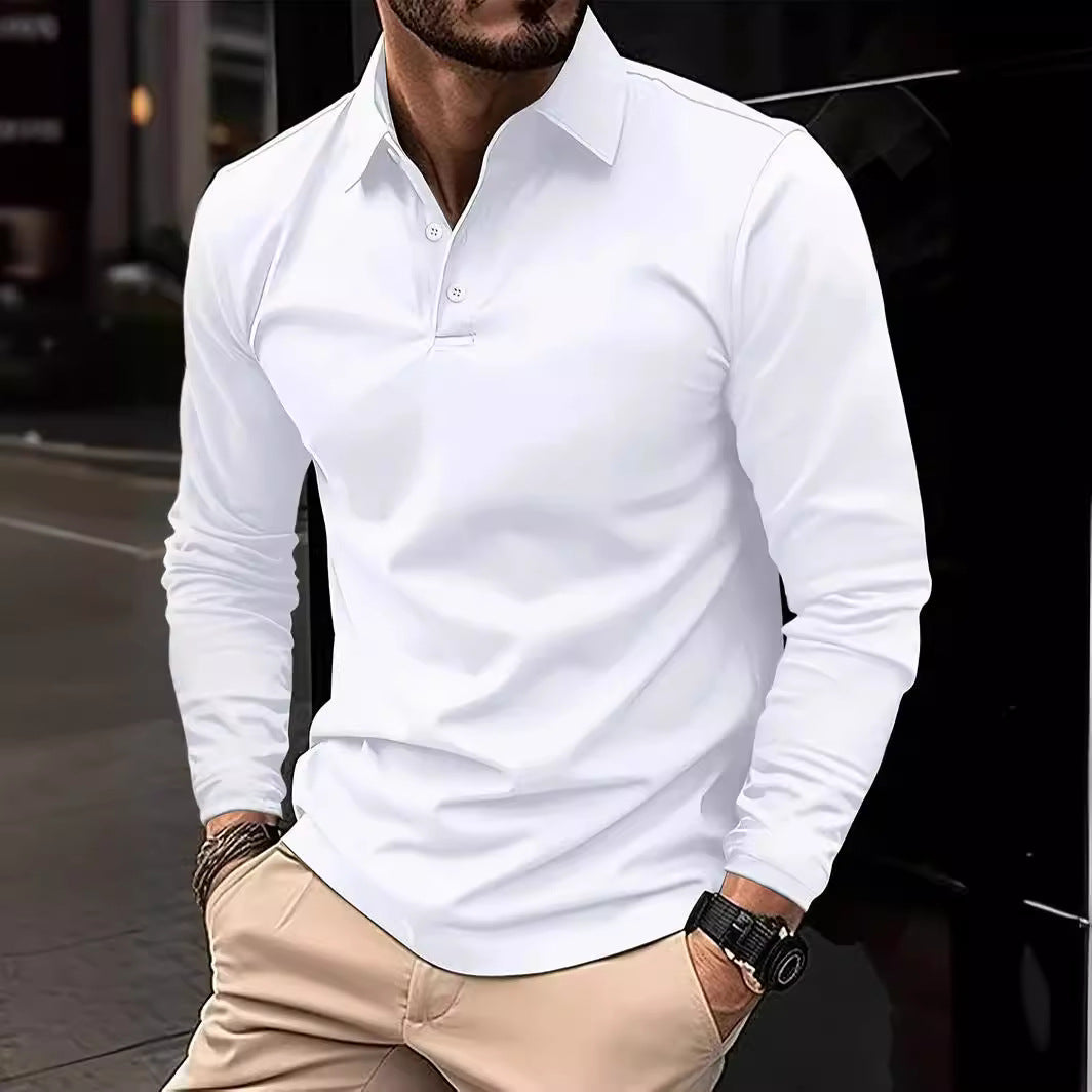 Chriss-Tians Men’s Long Sleeve Polo – Classic Casual Style