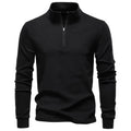 Chriss-Tians Men’s Thermal Half Zip Sweater – Stand Collar
