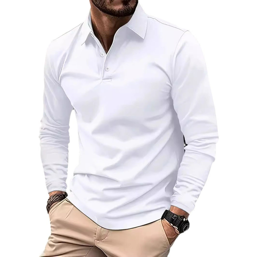 Chriss-Tians Men’s Long Sleeve Polo – Classic Casual Style