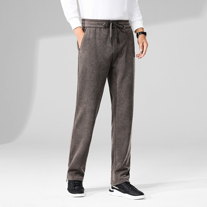 Chriss-Tians Men’s Corduroy Trousers – Straight Leg Relaxed Fit