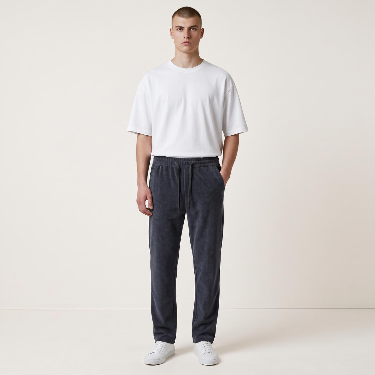 Chriss-Tians Men’s Corduroy Trousers – Straight Leg Relaxed Fit