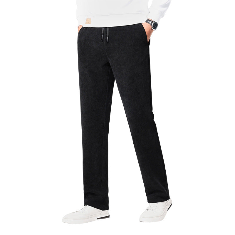 Chriss-Tians Men’s Corduroy Trousers – Straight Leg Relaxed Fit