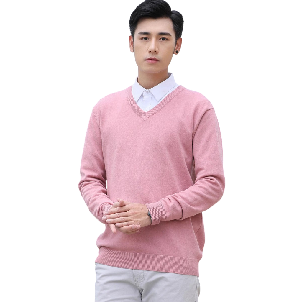 Chriss-Tians Men’s Warm V-Neck Sweater – Thick Knit