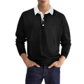Chriss-Tians Men’s Solid Color Long Sleeve Top