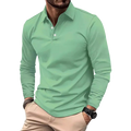 Chriss-Tians Men’s Long Sleeve Polo – Classic Casual Style