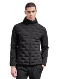 Chriss-Tians Men’s Black Quilted Windbreaker – Slim Fit