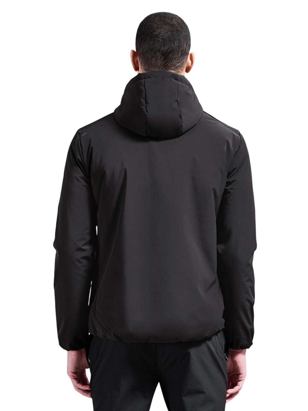 Chriss-Tians Men’s Black Quilted Windbreaker – Slim Fit