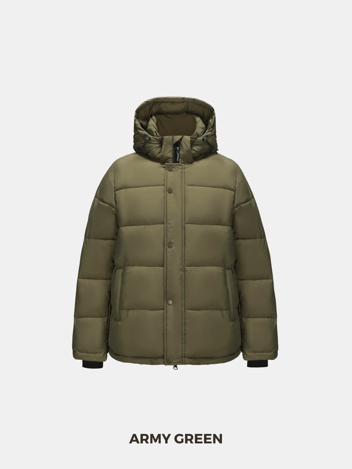 Chriss-Tians Men’s Warm Puffer Jacket – Detachable Hood Water-Repellent