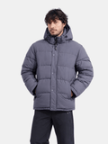 Chriss-Tians Men’s Warm Puffer Jacket – Detachable Hood Water-Repellent