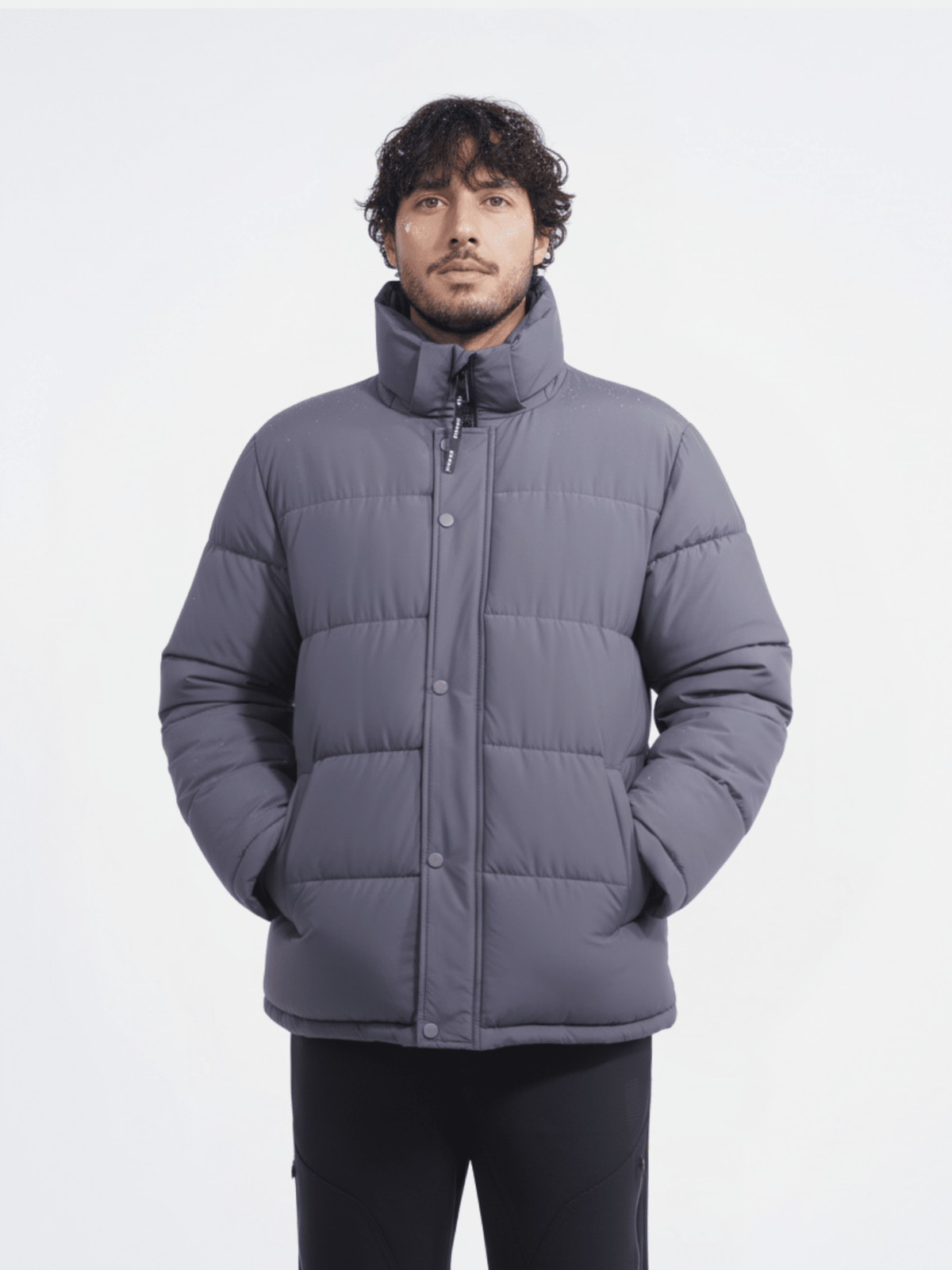 Chriss-Tians Men’s Warm Puffer Jacket – Detachable Hood Water-Repellent