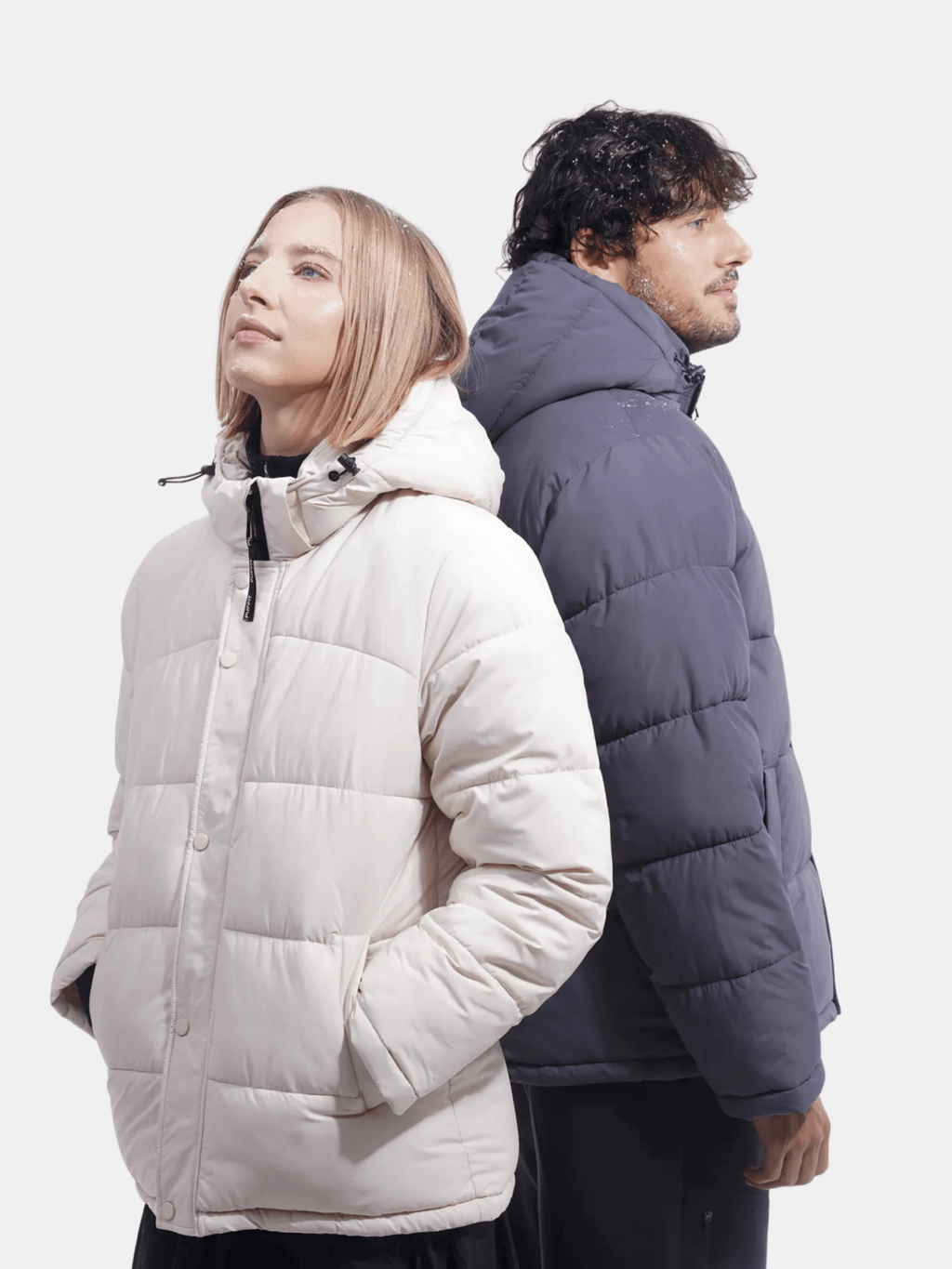 Chriss-Tians Men’s Warm Puffer Jacket – Detachable Hood Water-Repellent